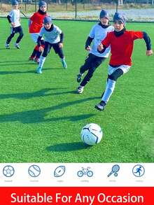 Bộ 4 áo nén tay dài cho bé trai tuổi teen, áo bóng đá, áo bóng chày, áo thun thể thao tay ngắn, áo tập luyện nhanh khô cho bé trai, quần bó thể thao, áo lót thể thao cổ tròn, đồ thể thao tập luyện cho bóng đá, chạy bộ, thể thao ngoài trời - Nhiều màu - Xem 9