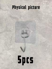 10-Pack Heavy-Duty Adhesive Wall Hooks, Rustproof Waterproof Stainless Steel, No Drill Battery-Free Strong Sticky Hooks For Bathroom Kitchen Home Organizer - Multicolor - View 11