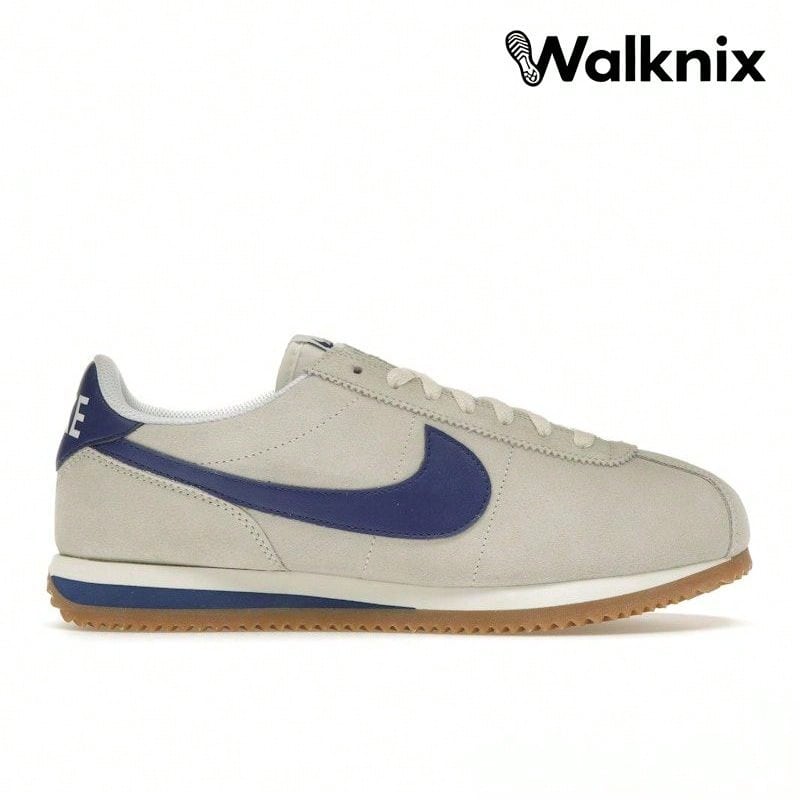 Nike Cortez 'Athletic Department' Cream Pale-Ivory Deep-Royal-Blue Sail Sneakers Women FQ8108-110 - 彩色 - 查看 1