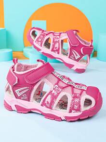 Sandalias deportivas de senderismo ligeras de punta cerrada para verano y actividades al aire libre - Rosa Fucsia - Ver 13