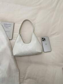 精致简约百搭的女士日常单肩包，2026新款，风格优雅 - 白色 - 查看 11