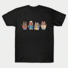 STRANGER CATS T- Shirt, STRANGER CATS Tee,100% Cotton Short Sleeve Casual Tee Unisex Casual Fun-Shirt Gift For  Fans - Black - View 8
