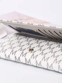 优雅M型长款钱包，大容量多卡位，时尚手拿包 - 彩色 - 查看 6