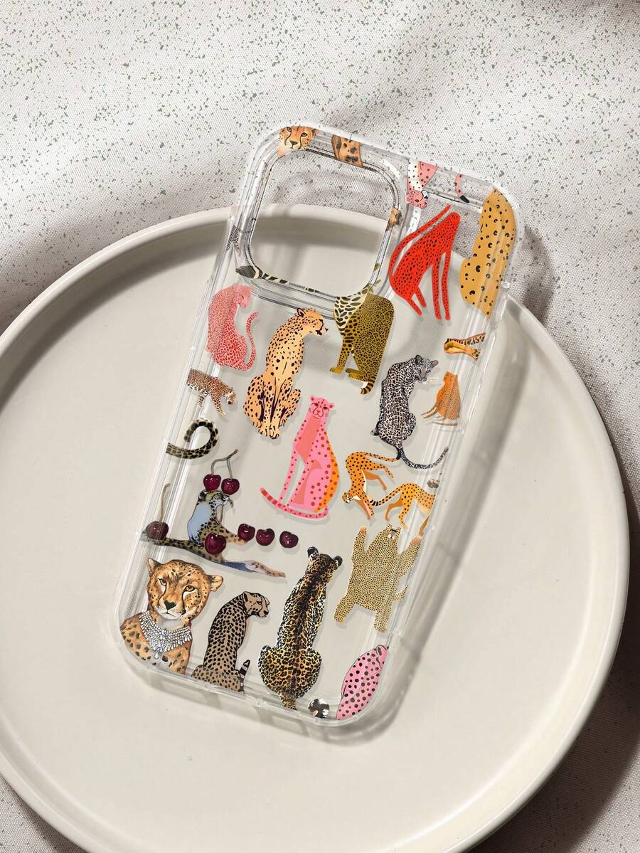 豹纹图案透明手机壳，兼容 13/11/17/17 Pro/16/14/15/15 Pro/15 Plus/15 Pro Max/7 Plus/8 Plus/X/Xs Max/Xr/11 Pro/12 Pro/13 Pro/14 Pro/12 Mini/13 Mini/11 Pro Max/12 Pro Max/13 Pro Max/14 Pro Max/14 Plus/17 Pro Max/17 Air/6/6s Plus/7/8/16 Pro/16 Plus/16 Pro Max/SE2/17 Pro Max 和三星 Galaxy A54/A14/A12/A13/A15/A32/A33/A24/A52S/S20/S21/S22/S23/S24/S23 Plus/S24 Ultra/S25/A15/A33/A23。 - 彩色 - 查看 1