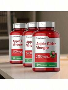 Bestseller!Apple Cider Vinegar Capsules - Non-GMO, Gluten Free Supplement (2400mg, 150 Count) - Healthcare, Edible, Dietary, Vitamin, Fitness 3PCS.Supplement Vitamin,Free Shipping. - 3件 - 查看 4