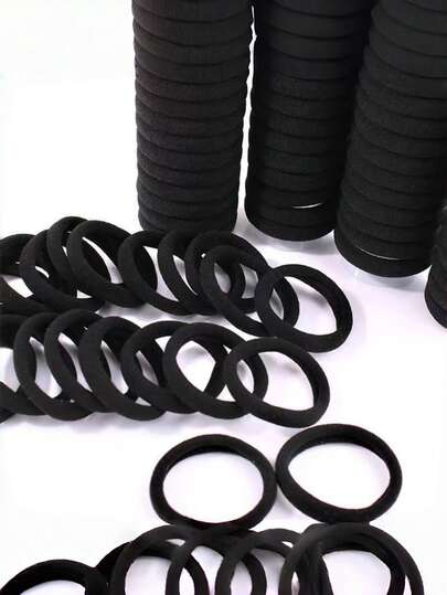 10条高弹力发带，女士纯色简约发带，日常通勤及居家运动化妆多功能发饰