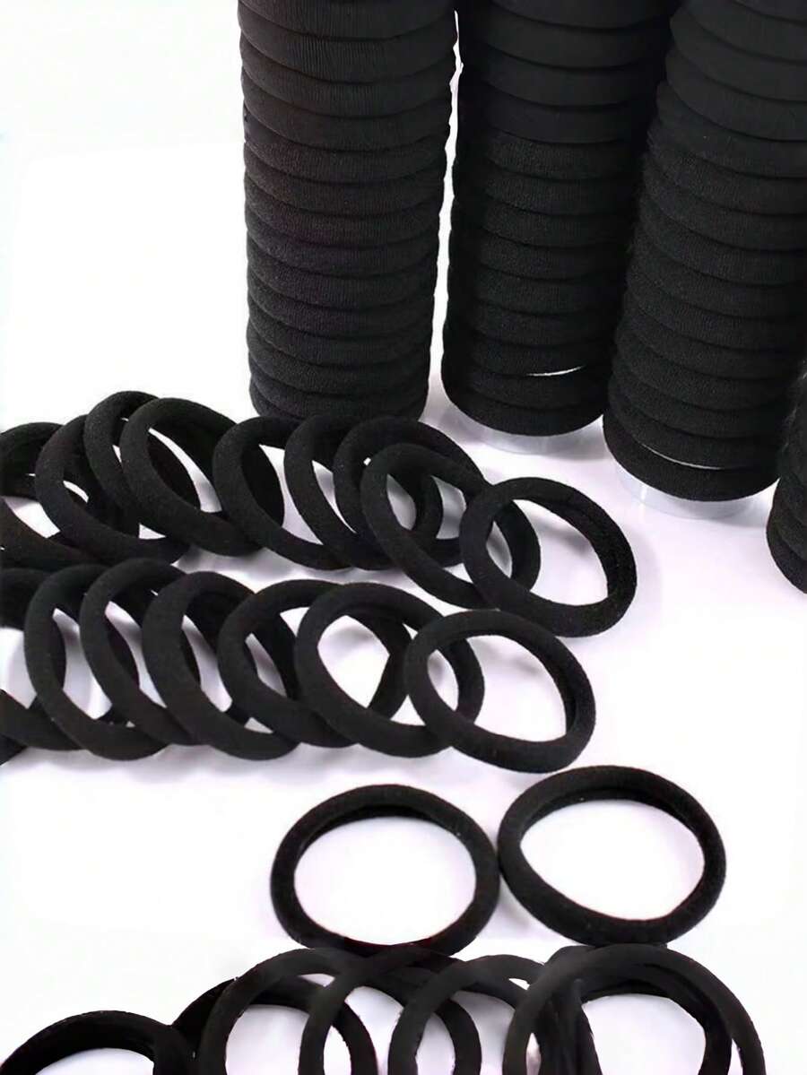 200/100/50/10pcs High Elasticity Headbands, Women Plain Minimalist Headbands, Daily Commute & Home Sports Makeup Versatile Hair Accessories - Multicolor - View 1