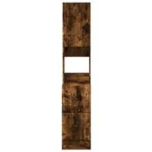 vidaXL Küchenschrank Räuchereiche 35x50x180 cm Holzwerkstoff - Braun - Übersicht 4