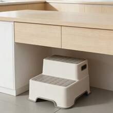 Taburete elevador de doble capa antideslizante de color aleatorio para el baño/inodoro, reposapiés elevado - Multicolor - Ver 4