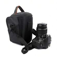 Bolso de hombro para cámara réflex digital, estuche de transporte compacto para lentes DSLR, adecuado para D3100, D3200, D7100 y otros modelos - Multicolor - Ver 11