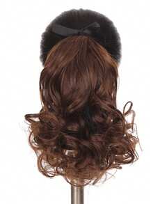 时尚女士假发，长卷马尾辫，优雅扎发造型，日常假发，梨花卷发假发，时尚马尾辫，大波浪，日常中长或短款假发，复古接发，蓬松假发。 - 彩色 - 查看 11