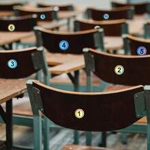 100 PCS 0.78in Laser Consecutive Number Stickers,4 Sheets 1 To 25 Waterproof Round Number Labels Self Adhesive Number Decals Small Round Labels Waterproof Inventory Stickers(Black) - Black - 查看 7