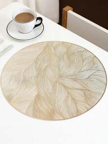 法式浪漫圆形PVC餐垫，创意印花奢华保温餐桌垫，防水餐垫 - 餐墊 - 查看 9