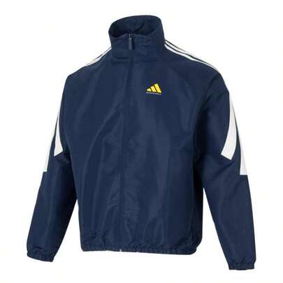  Unisex Soft Woven Jacket, ADIDAS TRK JKT Minimalist Comfortable Stand Collar Casual Commute Travel Outdoor Sports Jacket KB7531