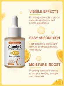 维生素C面部精华液 - 蕴含维生素C、透明质酸、维生素E，抗衰老面部精华 - 亮肤精华，改善色斑，均匀肤色，提亮眼周肌肤，淡化细纹和皱纹，30毫升 - 維生素 C - 查看 1