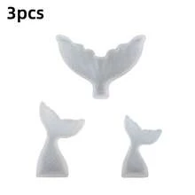 3pcs Mermaid Tail Silicone Mold, Dreamy Ocean Style 3D Textured Mermaid Tail Silicone Mold, Non-Stick, DIY Handmade, Suitable For Birthday And Beach Theme Parties - Multicolored (fish Tail) - View 17