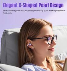 Trymiss K521 Audífonos clip Bluetooth In-ear Mini Corazón Auriculares Con Micrófono Audífonos Para El Gym Manos Libres Audífonos Gamer Bluetooth San Valentin Regalo Para Mujer 14 De Febrero - Morado - Ver 5
