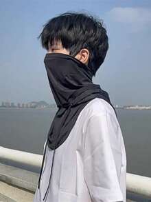 1pc Unisex Breathable Full Face Sun Protection Mask, 3-In-1 Mask Hat Neck Gaiter, Made Of Cooling Fiber Fabric, Suitable For All Year Round Use - A - View 3