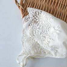 1pc Baby Hat, Infant Lightweight Lace Embroidery Princess Hat, Summer Baby Girl Outdoor Photo Prop Hat - As Shown - View 5