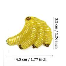 1pc Handmade Beaded Fruit Patch, Can Be Ironed Or Sewn To Decorate Clothing, Shoes, Jackets, T-Shirts, Bags, Hats, Brooches, Repair Holes, Suitable For Holidays, Parties, Summer, School. Patterns Include Lemon, Peach, Banana, Cherry, Orange, Sequins - Multicolor - View 16