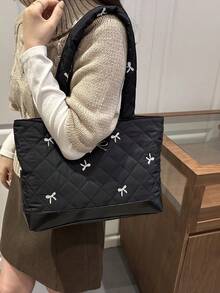Large-Capacity Sweet And Cute Style Versatile Luxury Women's Bag From 2026 New Model High-End Crossbody Bag - Black - View 8