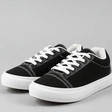 Unisex Casual Sneakers With A Modern And Comfortable Design For Everyday Use. - 黑白 - 查看 5