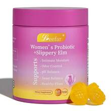 LEEFAR Her Juicy Feminine Probiotics Gummies- All In One Solution With Slippery Elm And Prebiotics&Lactobacillus Probiotic Blend For Women's PH Balance And Dryness -Intimate Health & PH Balance Support With Slippery Elm - Hawaiian Pineapple Gummies 60 Count Probiotics Women   Free Shipping - 1瓶 - 查看 8