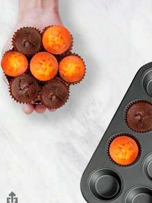 Bandeja de Molde Para 12 Mini Cupcakes, Molde Para Moffins Antiadherente - Ver 8