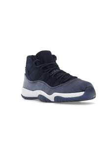 Air Jordan 11 Retro 'Midnight Navy Velvet' Blue Metallic-Silver White Sneakers Women AR0715-441 - 彩色 - 查看 2