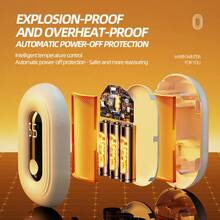 1个全新暖手宝，智能数字显示，3档温度可调，5秒快速加热，1200mAh电池，USB充电，冬季保暖配件及礼品 - A - 查看 5