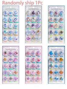 Nhãn dán nổi 3D - Kẹo, Sinh vật biển, Kem, Ma vũ trụ, Nhãn dán trang trí pha lê (Phiên bản trẻ em), Hoàn hảo cho ốp điện thoại, sổ tay, đồ thủ công, nhãn dán vui nhộn, trang mở rộng nhật ký, nhãn dán nổi 3D và nhãn dán vẽ nguệch ngoạc. - Nhiều màu - Xem 12