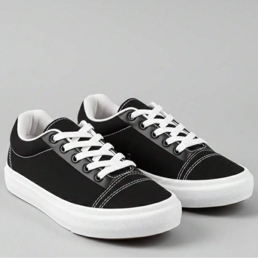 Unisex Casual Sneakers With A Modern And Comfortable Design For Everyday Use. - 黑白 - 查看 1