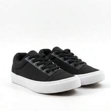 Men's And Women's Casual Sneakers With A Clean Look And Comfortable Fit. - Black Black - View 7