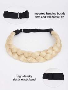 High Temperature Synthetic Braided Wig With Adjustable Braids, Including Fishtail Braid And Twisted Braid - Multicolor - View 5