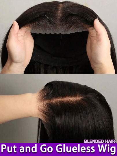 5x5蕾丝假发，无需胶水，佩戴方便；13x6/13x4直发蕾丝前假发；200%密度巴西原生直发假发；预先拔除的婴儿发；24英寸自然发际线；多种造型选择；适合日常佩戴