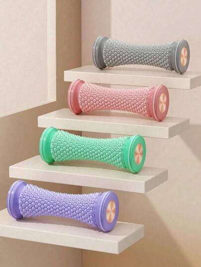 多功能足部按摩器，适用于徒步旅行、长时间穿高跟鞋、运动后足部瘙痒疼痛、上学、旅行和居家使用。这款按摩工具、足部按摩器、便携式足部按摩器可以按摩足部肌肉组织，缓解足跟疲劳，并可作为抗疲劳设备使用。瑜伽和健身配件。