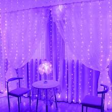 Đèn dây hoa trang trí tiệc cưới lãng mạn, đèn rèm LED điều khiển từ xa, 8 chế độ chiếu sáng, đèn dây sao chạy bằng USB cho phòng khách, phòng ngủ, sân khấu, trang trí trong nhà, đèn trang trí ngày lễ cho Eid, Lễ Phục Sinh, Ngày của Mẹ, Sinh nhật, Lễ đính hôn, Đám cưới. - Đèn rèm USB - Xem 25