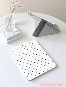 波点图案极简主义9.7/10.2/10.5/10.9/12.9英寸/Pro 11平板电脑保护套，适用于第十代Galaxy Tab S6 Lite 10.4英寸、Kindle Paperwhite第十二代（2024年款）、Kindle（第十一代至2024年款），柔软防震，支持智能睡眠/唤醒，Y型折叠支架，多角度观看。 - 彩色 - 查看 5
