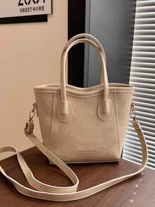 大容量优雅时尚百搭精致女士包，2026新款，高端斜挎包 - 白色 - 查看 2