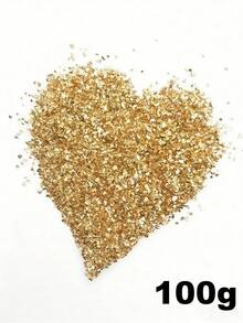 1 Box Gold-Plated Glass Shards, Asymmetrical Metal Bits, Short & Chunky Glitter Beads, 1.5-3mm, Suitable For Epoxy Resin Molds, DIY Nail Art, Vase Fillers, Jewelry Making And Craft Decorations - Multicolor - View 19