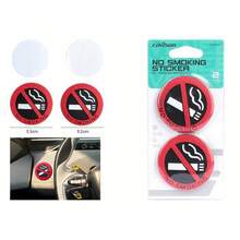 Pegatinas de no fumar (2 piezas), decoración interior del coche, pegatinas para el coche, material , resistente a altas temperaturas, sin olor. - 1 - Ver 6