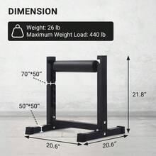 Weightlifting Squat Rack - Black - View 7