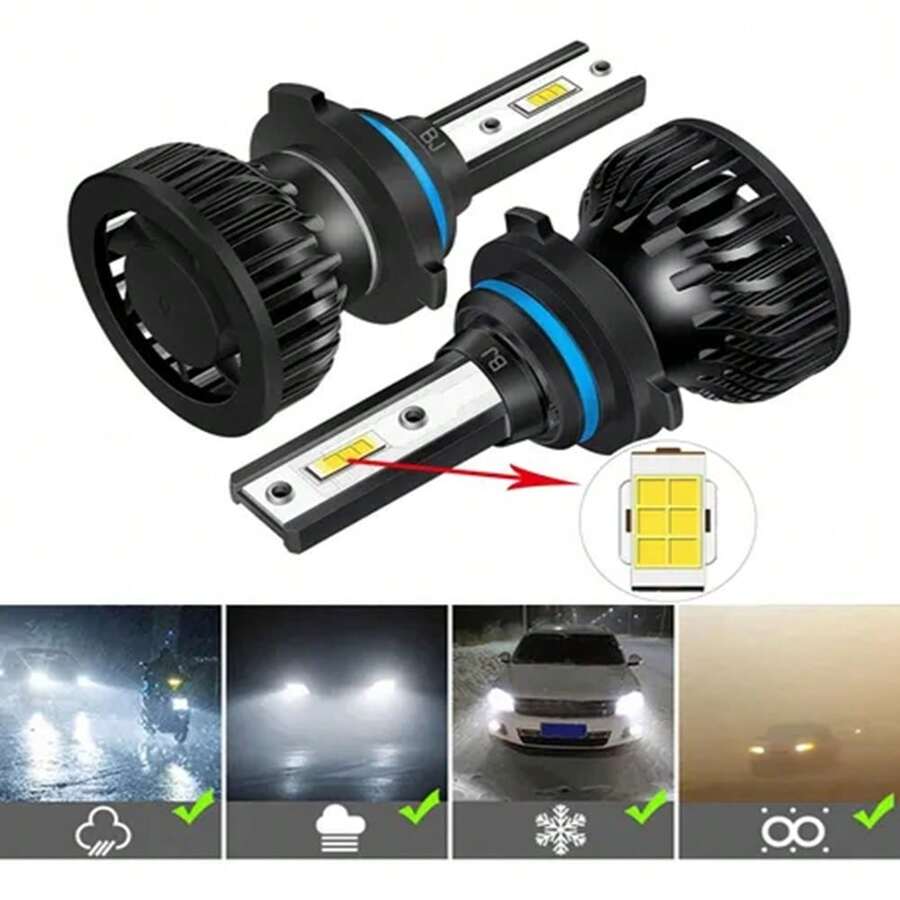 Faros LED de 50 W - Luces de doble cara - Negro - A - Ver 1
