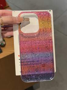 IMD 亮片渐变光泽保护手机壳，兼容 17 Pro/17 Air/17/17 Pro Max/16/11/16 Pro/16 Plus/16 Pro Max/16 e/15 Pro Max/13/14/12/XS/XR/7G/8P，亮片渐变光泽 15 Pro Max 手机壳，新款 14 防摔 13 男女通用 12/11 超薄磨砂 14 Pro Max/11/14/13/极简 15 软硅胶防摔手机保护壳 - 彩色 - 查看 5