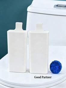 Dispensador de limpiador sólido de inodoro de estilo moderno sin electricidad, extiende la duración de la limpieza - multicolor - Ver 3