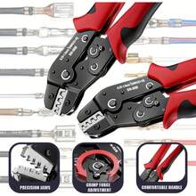 Non-Insulated 24-16 AWG Open Barrel Crimping Tool 0.25-1.5mm², Ratcheting Crimper For  Molex JST TE Terminals & EPC PCIE SATA Pins - 1 - 查看 6