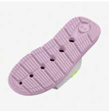 Under Armour Women's Lightweight Breathable Casual Sports Slippers - White/Light Purple - View 5