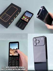 SERVO F27 PRO 键盘智能手机，Android 11.0 操作系统，2GB+16GB，3.5 英寸屏幕，快速拨号，WIFI 4G LTE 触摸屏智能手机 - 黑色 - 查看 3