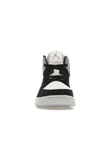 Air Jordan 1 Mid SE 'Light Steel Grey Canvas' Sail Black Sneakers Women DV0427-100 - 彩色 - 查看 3