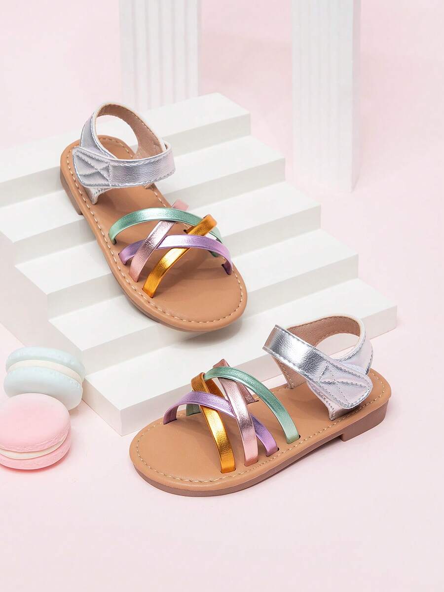 婴儿日常休闲舒适平底凉鞋 - 彩色 - 查看 1